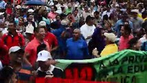 Docentes y médicos hondureños mantienen manifestaciones contra 