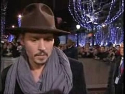 Johnny Depp & Tim Burton Sweeney Todd Premiere ParisTV3