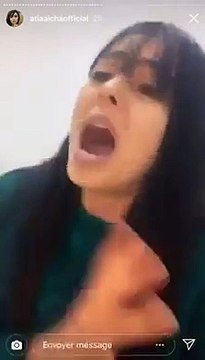 كلاش هستيري لقناة الحوار التونسي من عائشة عطية الحوار التونسي سطت على فكرتي Aicha Atia