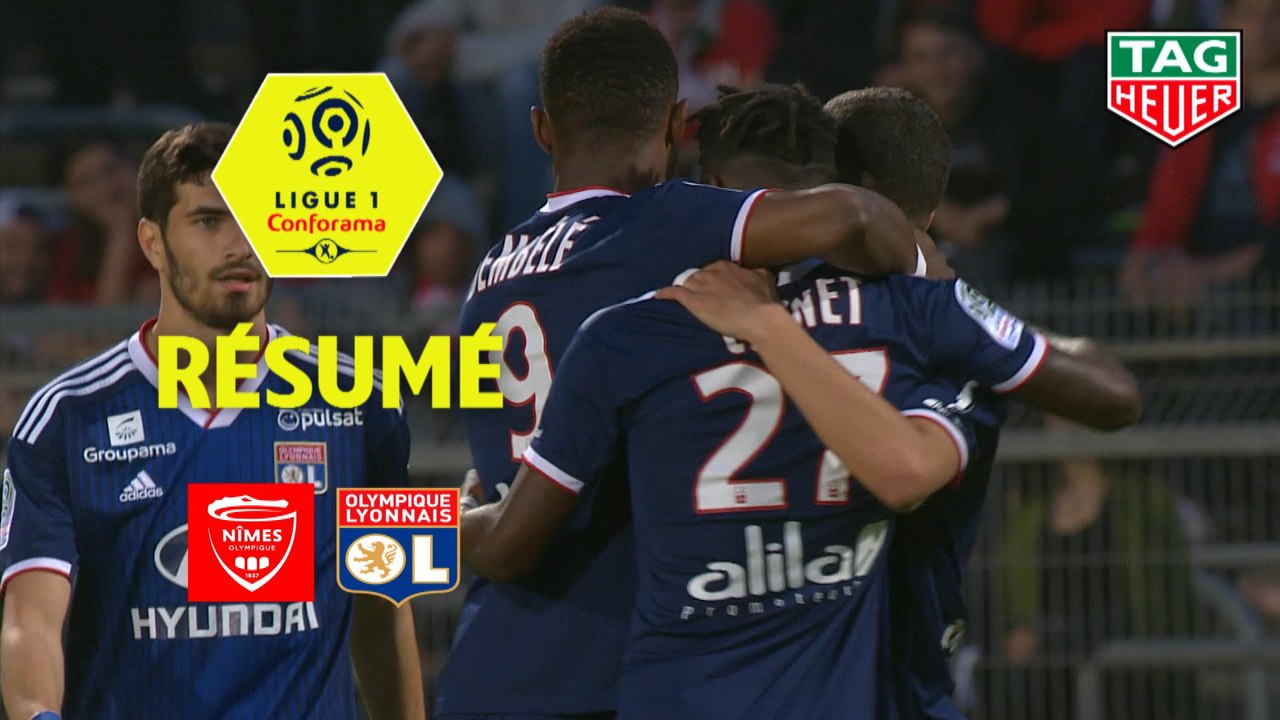 Nîmes Olympique - Olympique Lyonnais (2-3)  - Résumé - (NIMES-OL) / 2018-19