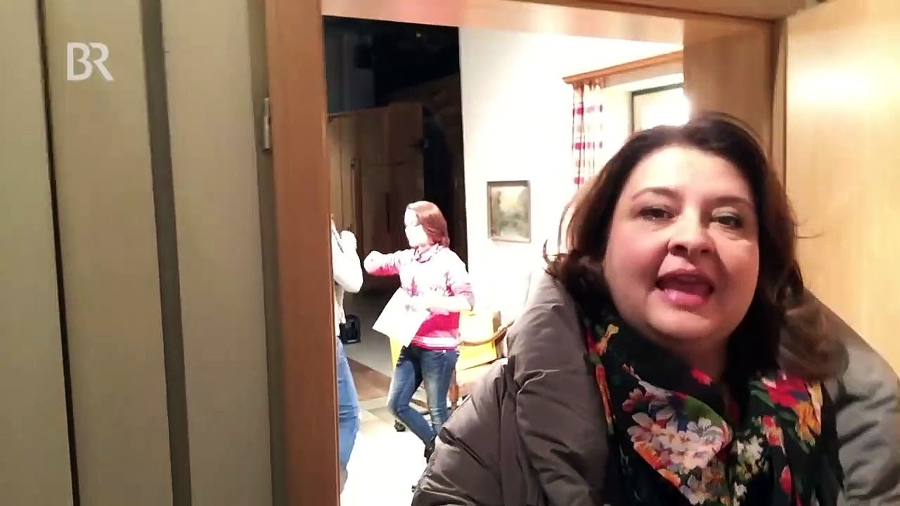 Monikas Outtakes beim Outtakes-Dreh