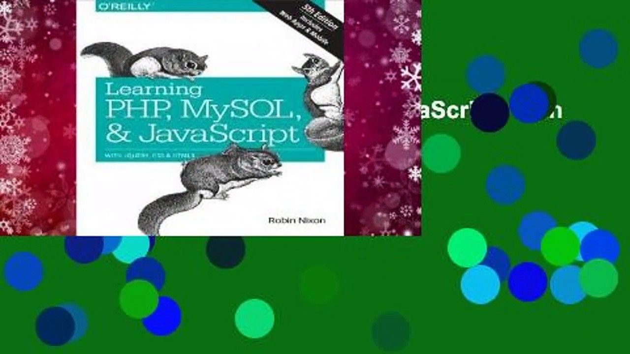 [Read] Learning Php, MySQL & JavaScript: With Jquery, CSS & Html5  For Kindle