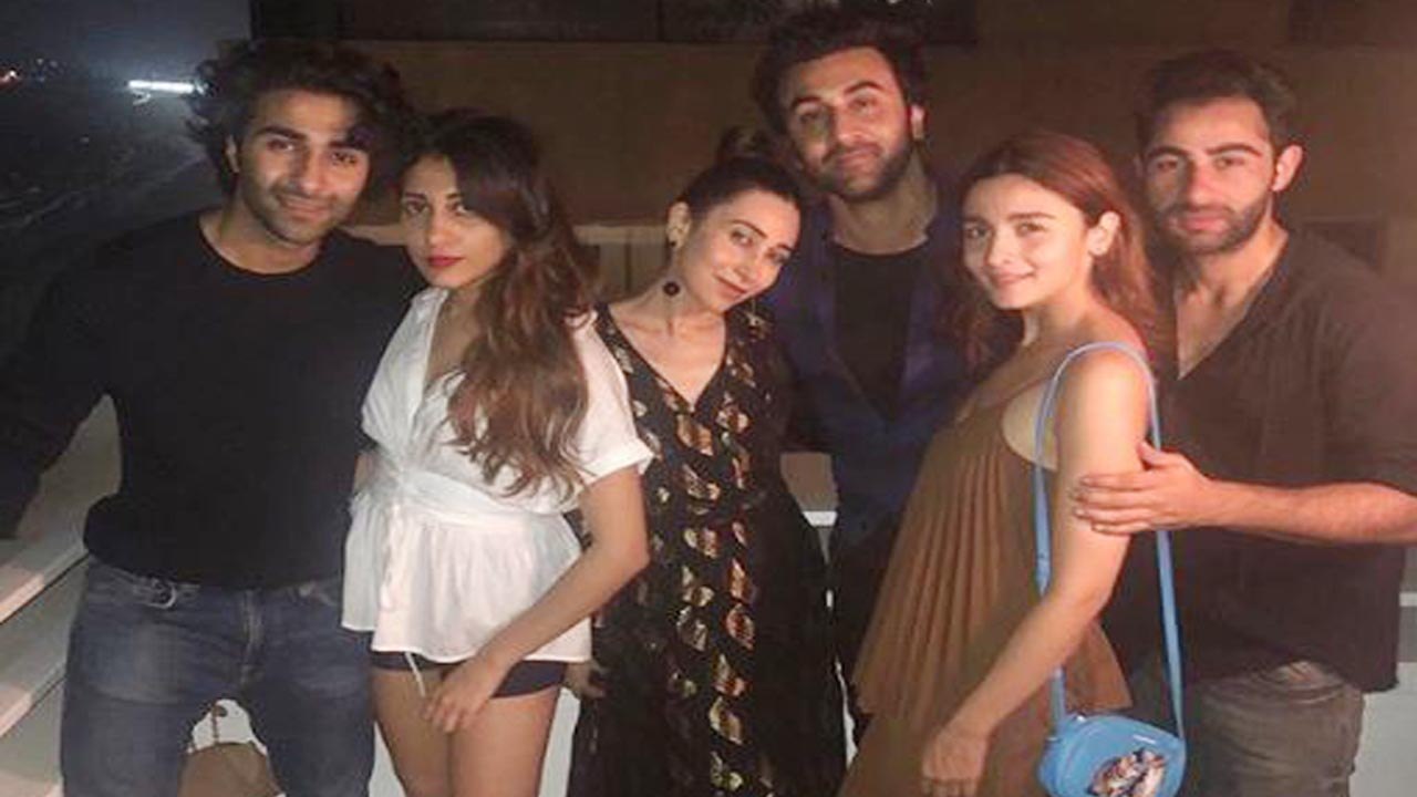Alia Bhatt parties with Ranbir Kapoor and his cousins; Check Out | FilmiBeat
