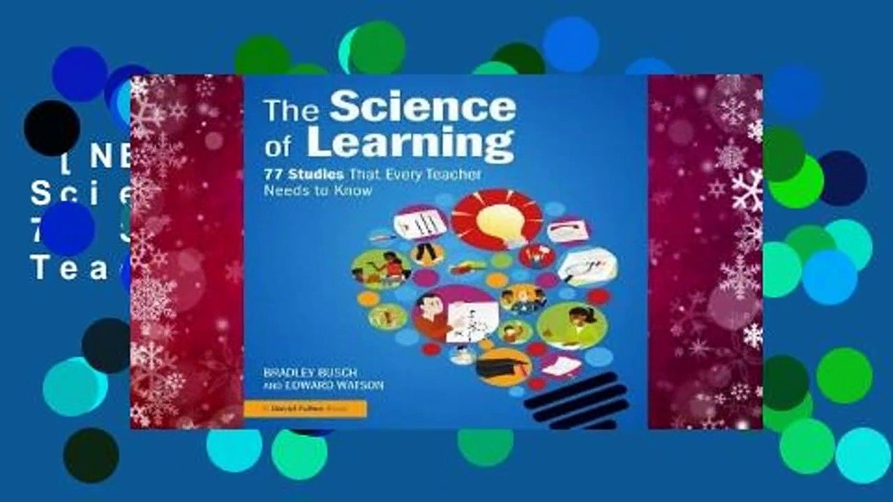 [NEW RELEASES]  The Science of Learning: 77 Studies That Every Teacher Needs to Know