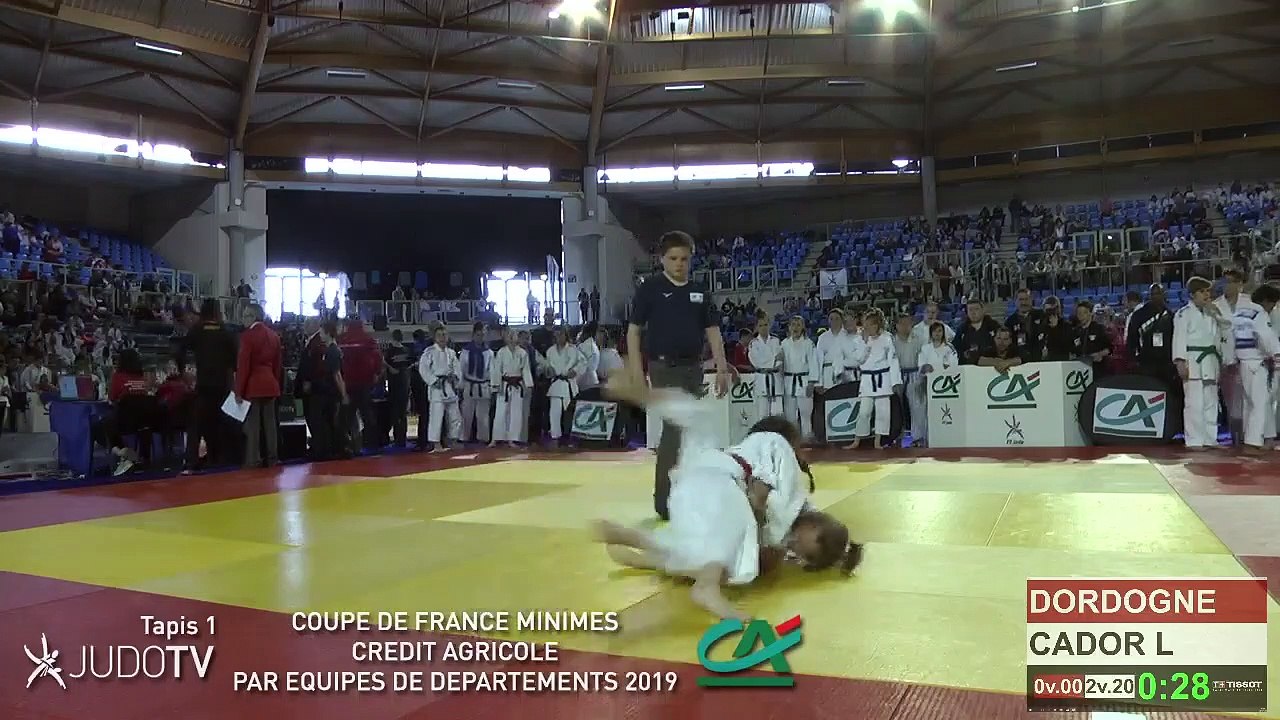 REPLAY TAPIS 1 - COUPE DE FRANCE MINIMES CREDIT AGRICOLE PAR EQUIPES DE DEPARTEMENTS 2019