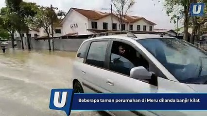 Beberapa taman perumahan di Meru dilanda banjir kilat
