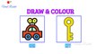 Toy CAR Drawing and Colouring for kids  | KEY drawing for children | Art Breeze # 15 | Viral Rocket