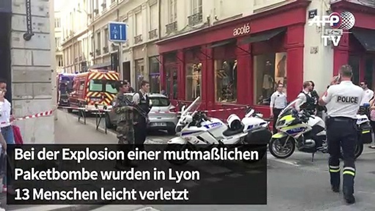 Explosion von Paketbombe in Lyon: Polizei sucht Verdächtigen