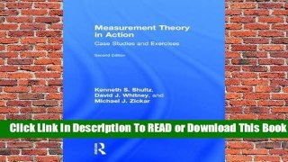 Full E-book Measurement Theory in Action: Case Studies and Exercises, Second Edition  For Online