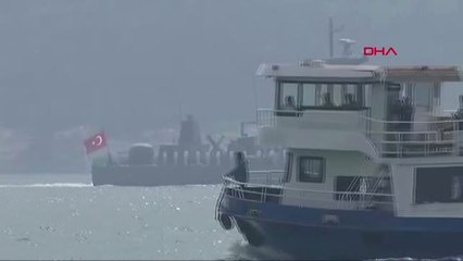 DENİZ KURDU TATBİKATINA KATILAN GEMİLERDEN BARBAROS HAYRETTİN PAŞA'YA SELAM