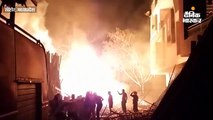 मंडी स्थित लकड़ी गोदाम में लगी आग