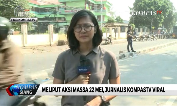 Liput Aksi 22 Mei, Jurnalis KompasTV Viral Mulai dari Cindy Hingga Frisca “Pororo”