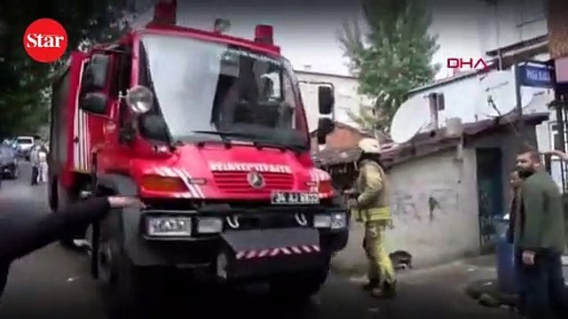 Yangında can pazarı!; Önce çocuklarını attı sonra kendi atladı...