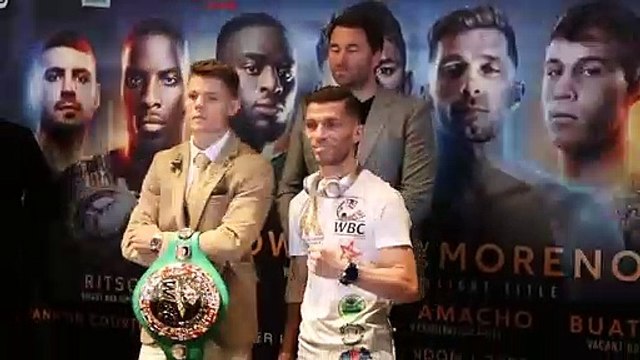 MAIN EVENT! - WBC CHAMP - CHARLIE EDWARDS v ANGEL MORENO *OFFICIAL* HEAD-TO-HEAD @ PRESS CONFERENCE