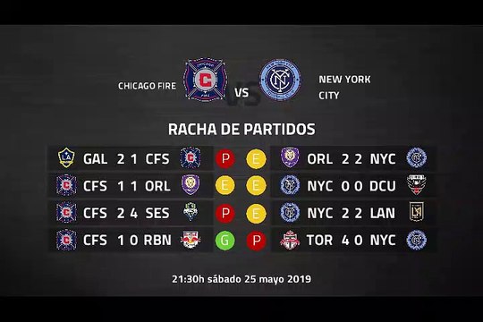Previa partido entre Chicago Fire y New York City Jornada 16 MLS - Liga USA