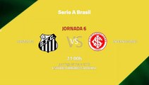 Previa partido entre Santos FC y Internacional Jornada 6 Liga Brasileña