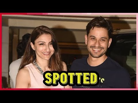 Angad Bedi, Soha Ali Khan and Kunal Khemu were spotted at Saif house
