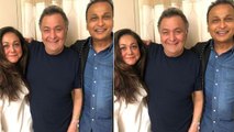 Rishi Kapoor gets a visit from Anil Ambani & Tina Ambani in NYC | FilmiBeat