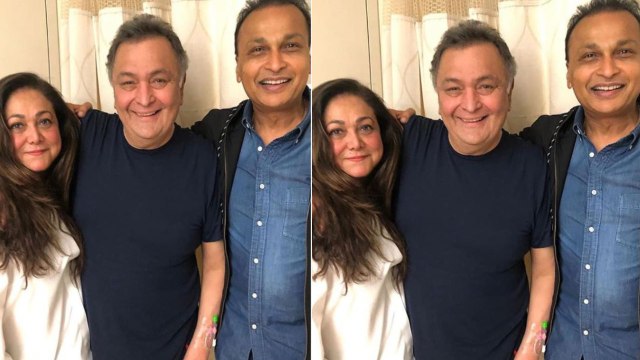 Rishi Kapoor gets a visit from Anil Ambani & Tina Ambani in NYC | FilmiBeat