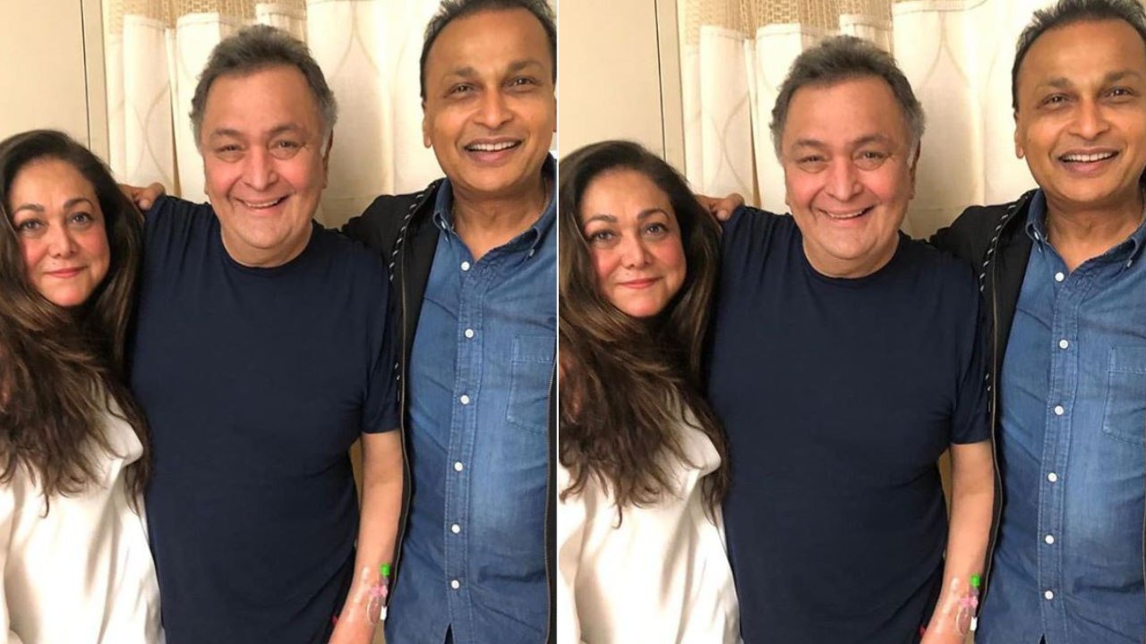 Rishi Kapoor gets a visit from Anil Ambani & Tina Ambani in NYC | FilmiBeat