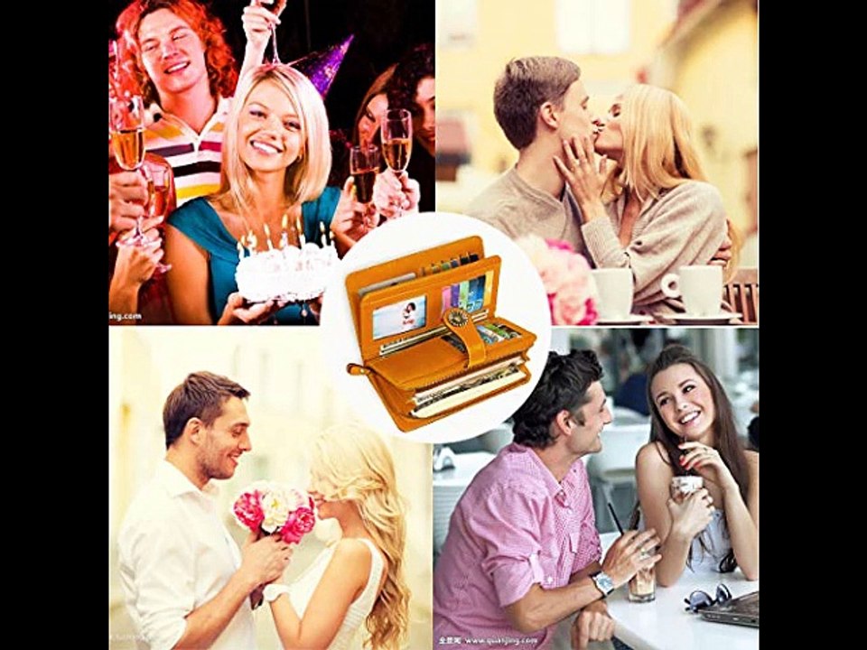 Neusky Leder Kartenetui, Kreditkartenetui, Leder Geldbörse, Leder Geldbeutel für Damen und Heren m