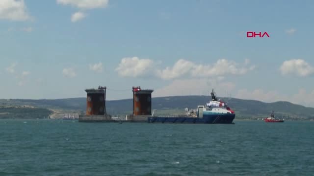 ÇANAKKALE 1915 Çanakkale Köprüsü Asya ayağı kule kesonu batırılıyor-2