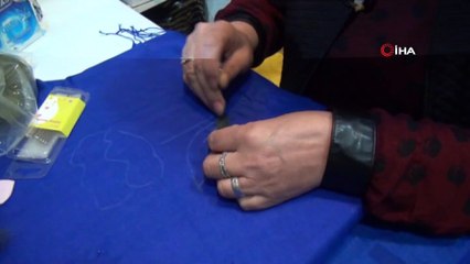 Unutulmaya yüz tutmuş keçe işleme sanatını tekrar canlandırmaya çalışıyor