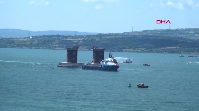 ÇANAKKALE 1915 Çanakkale Köprüsü Asya kule kesonu batırılıyor