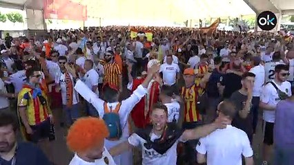 Así suena el "Viva España" en la Fan Zone del Valencia