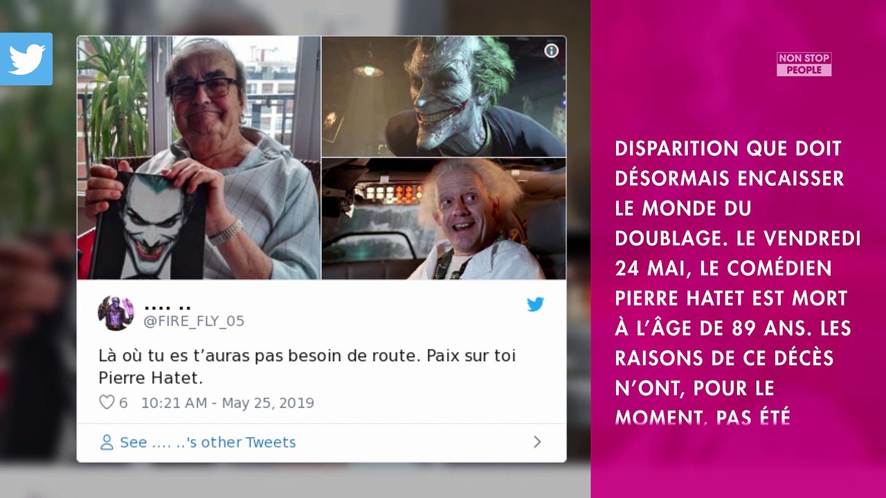 Pierre Hatet mort : les émouvants hommages affluent sur la Toile