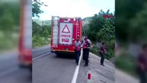 KAHRAMANMARAŞ Otomobil menfeze devrildi: 2 yaralı