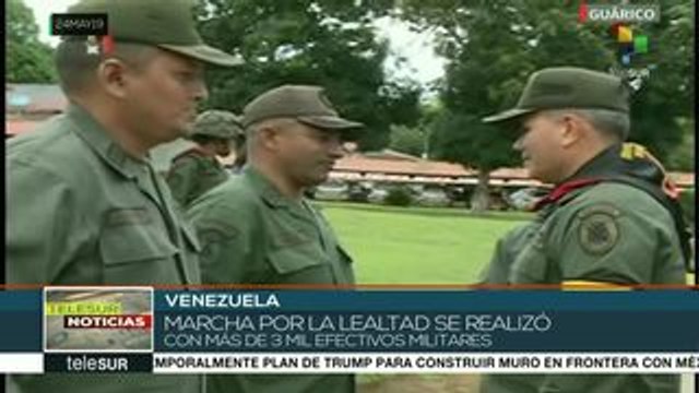 Venezuela: efectivos militares participan en Marcha de la Lealtad