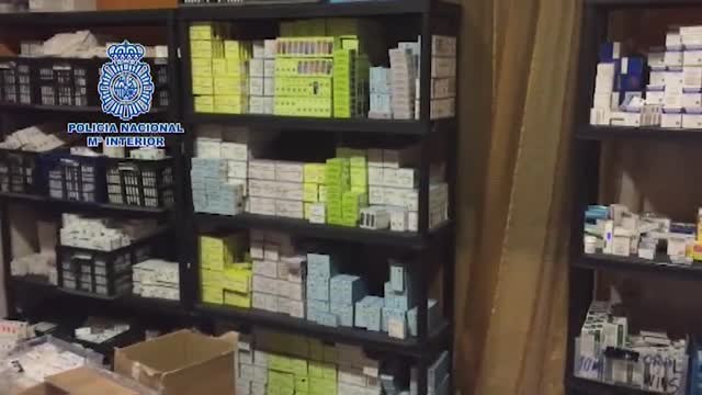 La policía interviene 20 millones de dosis de medicamentos ilegales