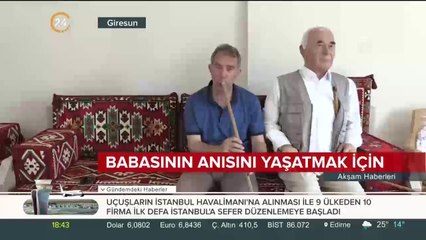 Babasının anısını yaşatmak için bunu yaptı