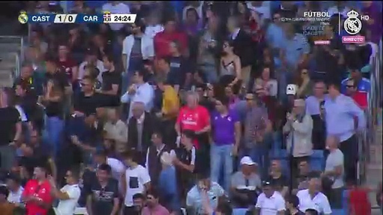 Dani Gómez adelanta al Real Madrid Castilla ante el Cartagena