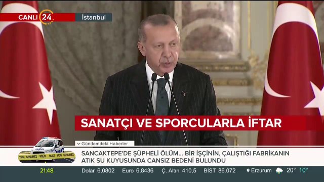 Sanatçı ve sporcularla iftar