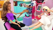 Barbie Doll Beauty Salon with LOL Families! - Baby Doll Spa Hair Wash and Nail Polish