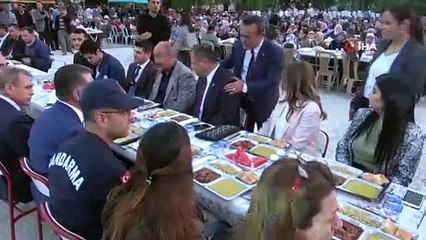 İlçe halkı ve köylüler iftar sofrasında buluştu
