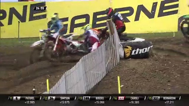 Antonio Cairoli Crash - MXGP Race 2 - MXGP of France 2019