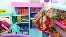 Barbie doll Grocery Store Shopping Supermarket Toy دمية باربي سوبر ماركت Supermercado boneca Barbie | Karla D.