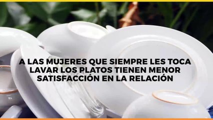 Tecnología y Ciencia | Turnarse para lavar los platos puede salvar tu relación de pareja