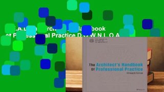 R.E.A.D The Architect's Handbook of Professional Practice D.O.W.N.L.O.A.D