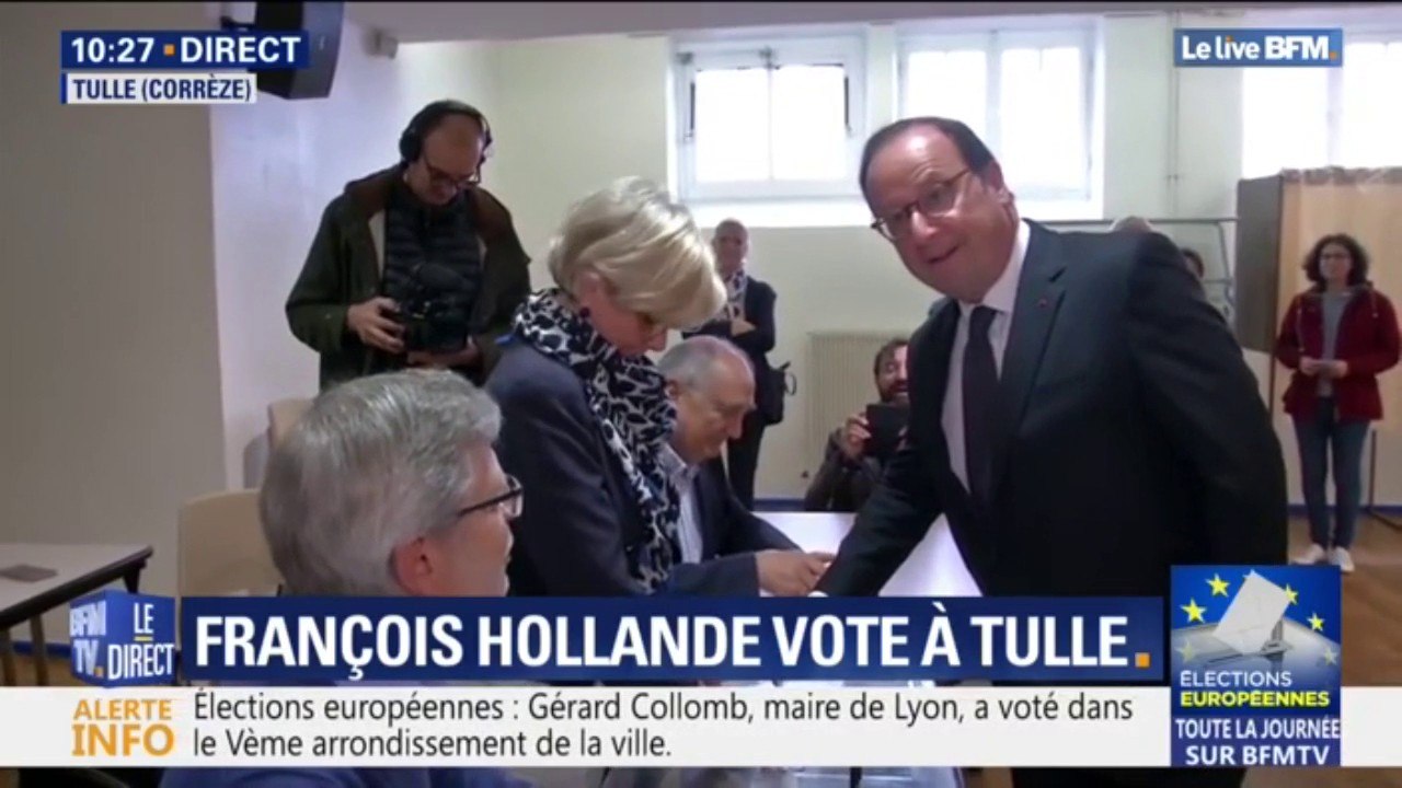 Européennes: Laurent Wauquiez a voté au Puy-en-Velay