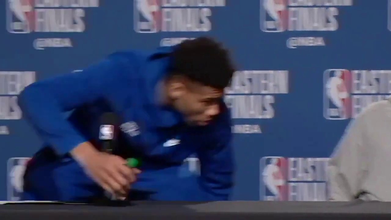 Read why Giannis Antetokounmpo walked out of presser after ESPN reporter asked about playoff experience!