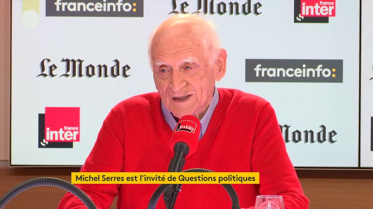 Michel Serres : "Si vous regardez globalement ce qui se passe depuis 10, 20, 100 ans, la violence ne cesse de baisser : c'est presque contre-intuitif, personne ne le croit !"