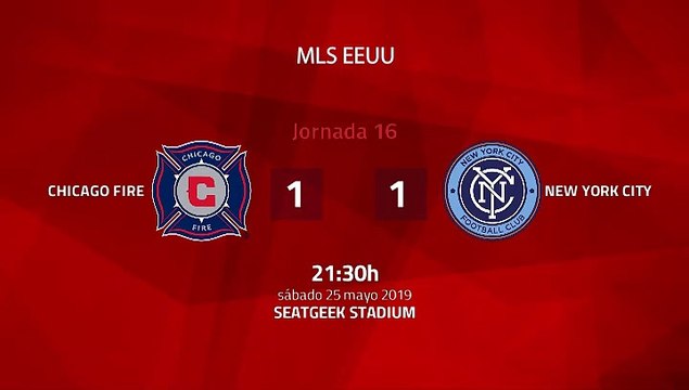 Resumen partido entre Chicago Fire y New York City Jornada 16 MLS - Liga USA
