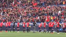 Osasuna celebra ante su afición el ascenso a Primera
