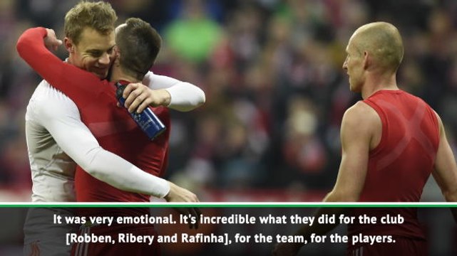 Neuer thankful for time spent with Robben, Ribery and Rafinha