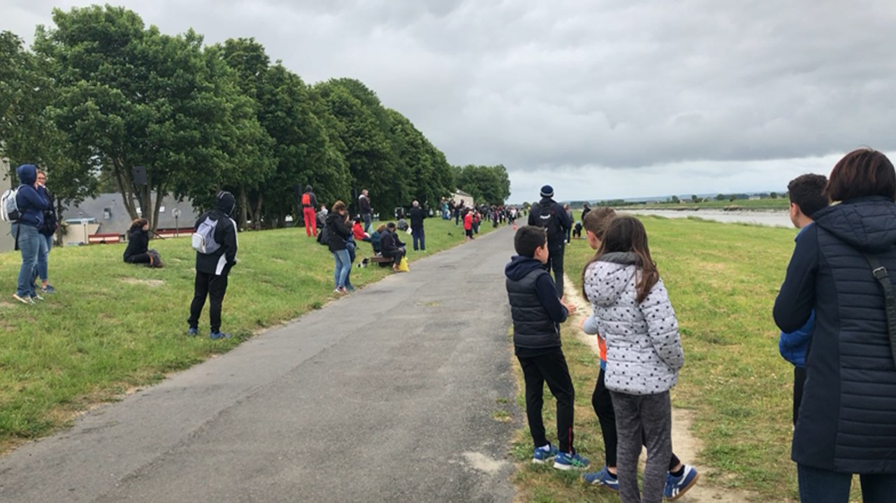 Arrivée du marathon du Mont-Saint-Michel