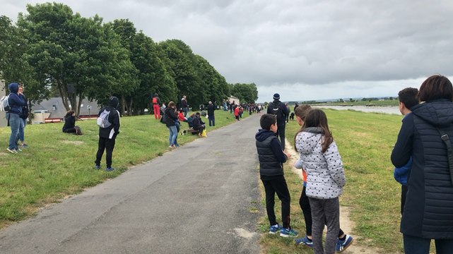 Arrivée du marathon du Mont-Saint-Michel
